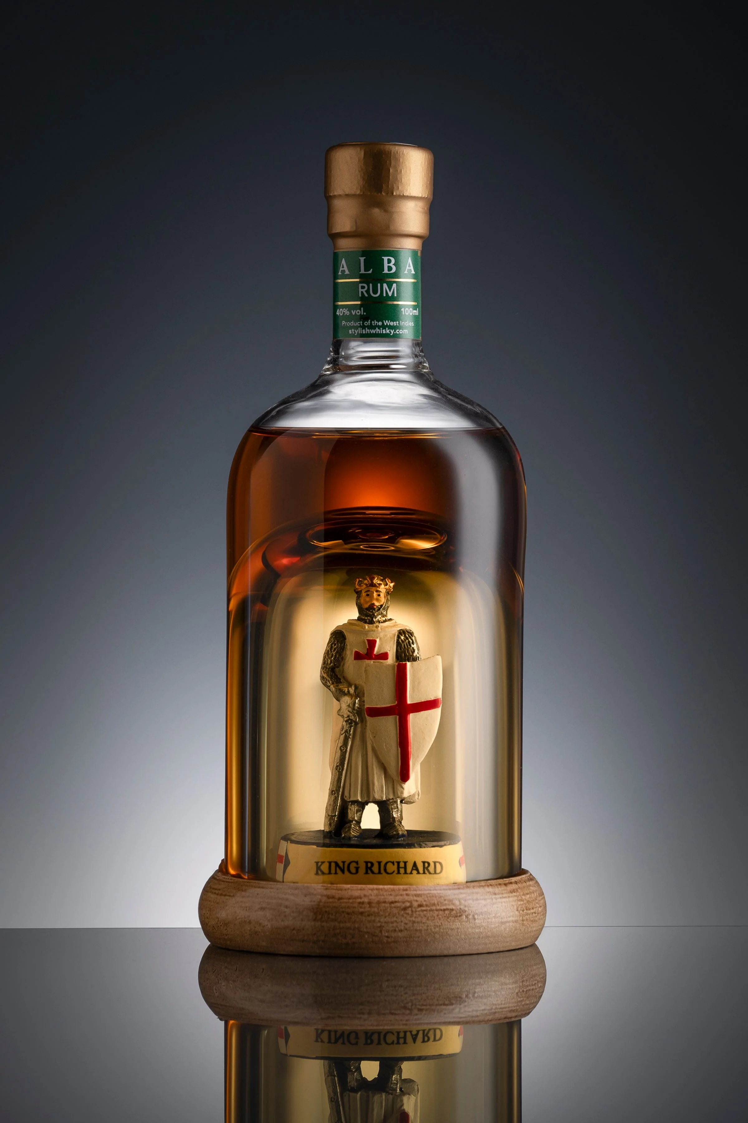 King Richard Mini Refillable Rum Decanter 10cl