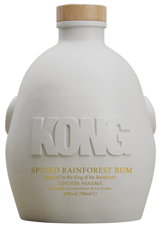 Kong Spiced Rum White Decanter 70cl - Image 2