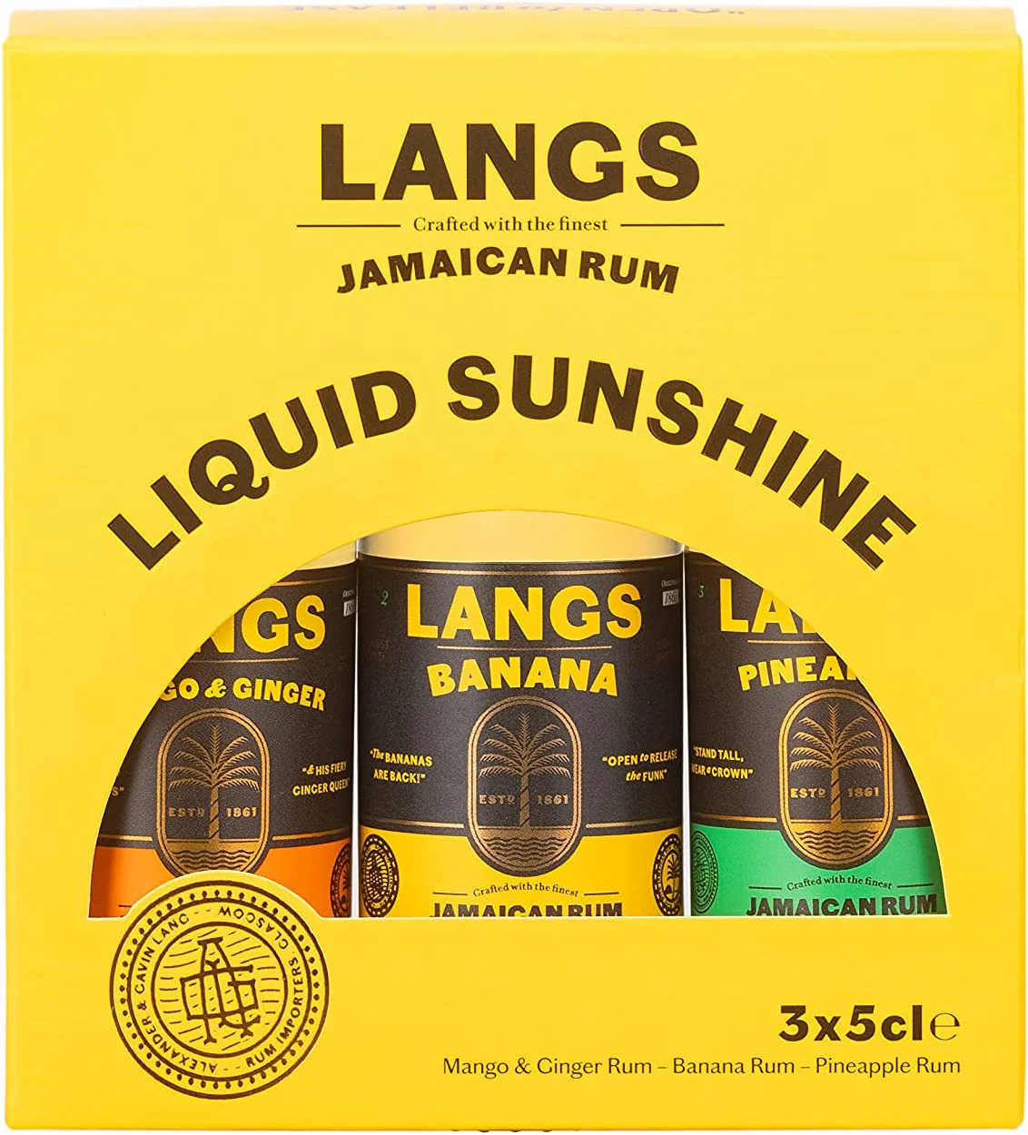 Langs Rum Triple Miniature Gift Pack 3x5cl