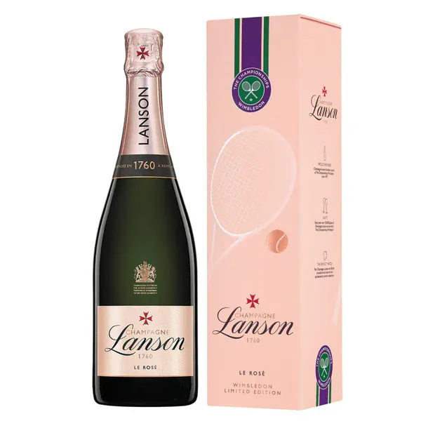 Lanson Rosé Wimbledon Champagne Gift Box 75cl