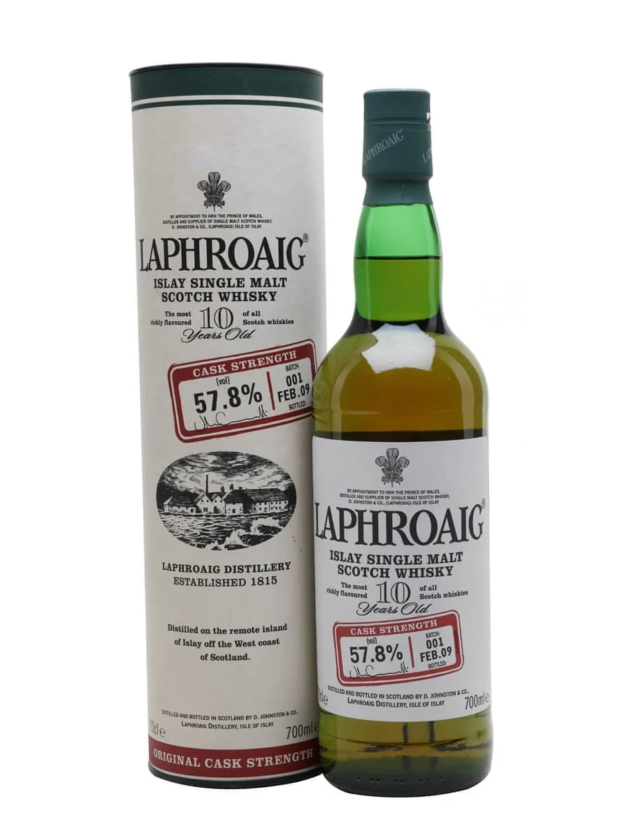 Laphroaig 10 Year Old Cask Strength Batch 001 Bot. 2009 57.8% Single Malt Scotch Whisky 70cl