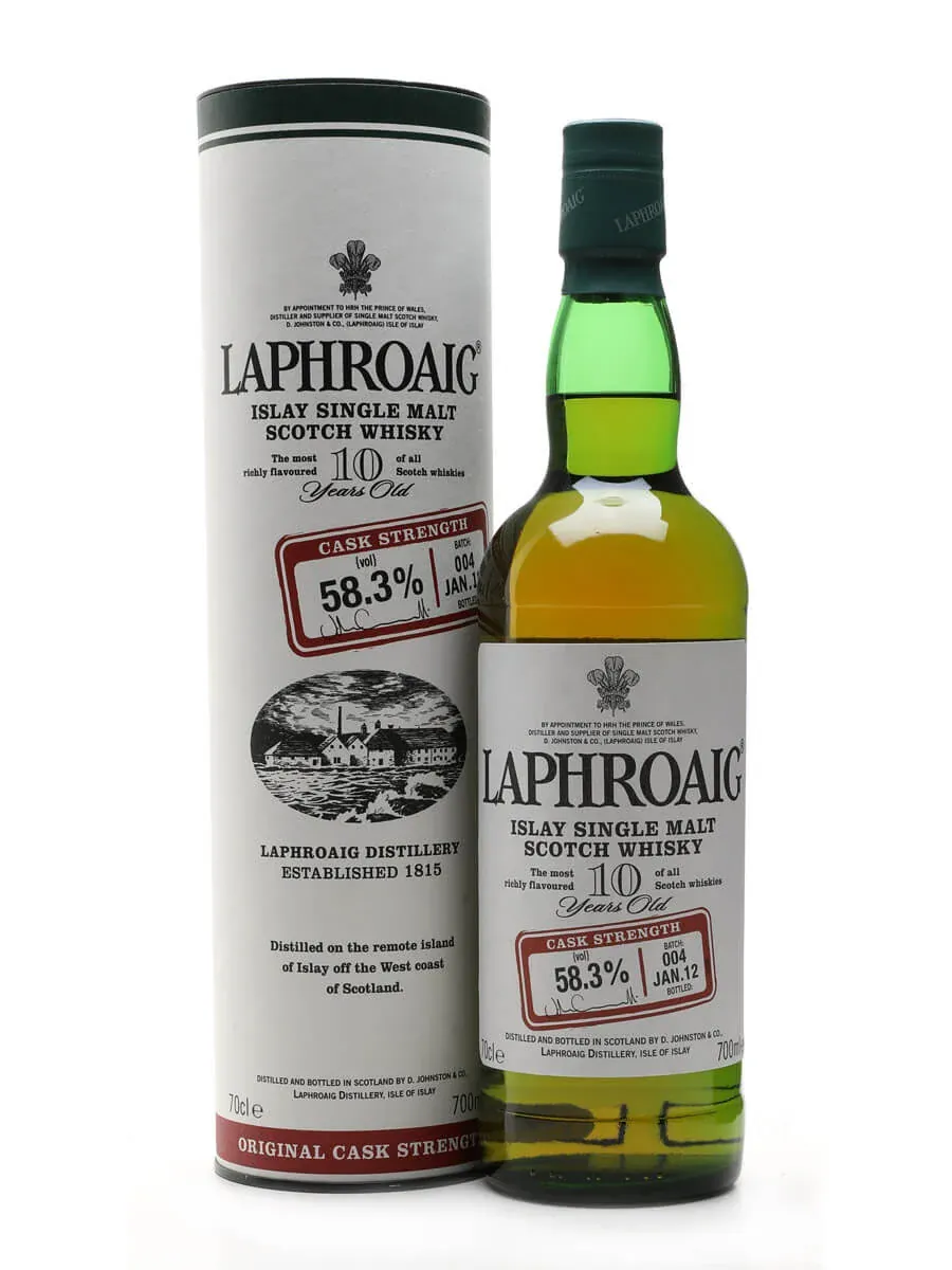 Laphroaig 10 Year Old Cask Strength Batch 004 Bot. 2012 58.3% Single Malt Scotch Whisky 70cl