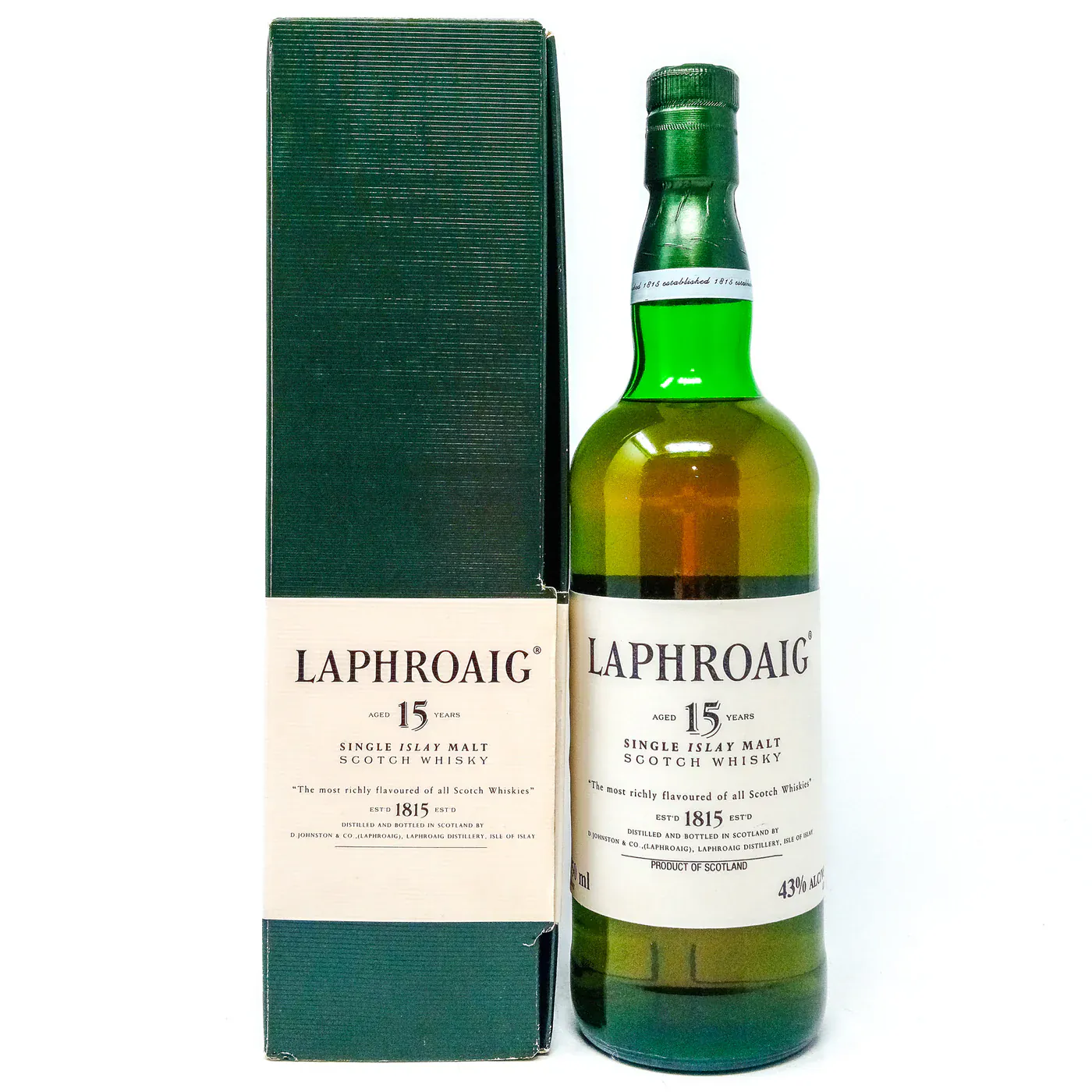Laphroaig 15 Year Old Single Malt Scotch Whisky 75cl