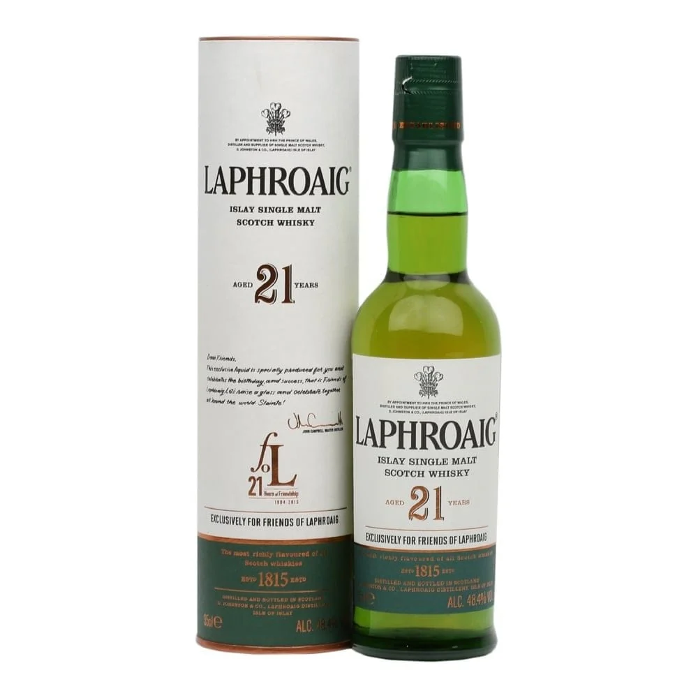 Laphroaig 21 Year Old Friends of Laphroaig Single Malt Scotch Whisky 35cl