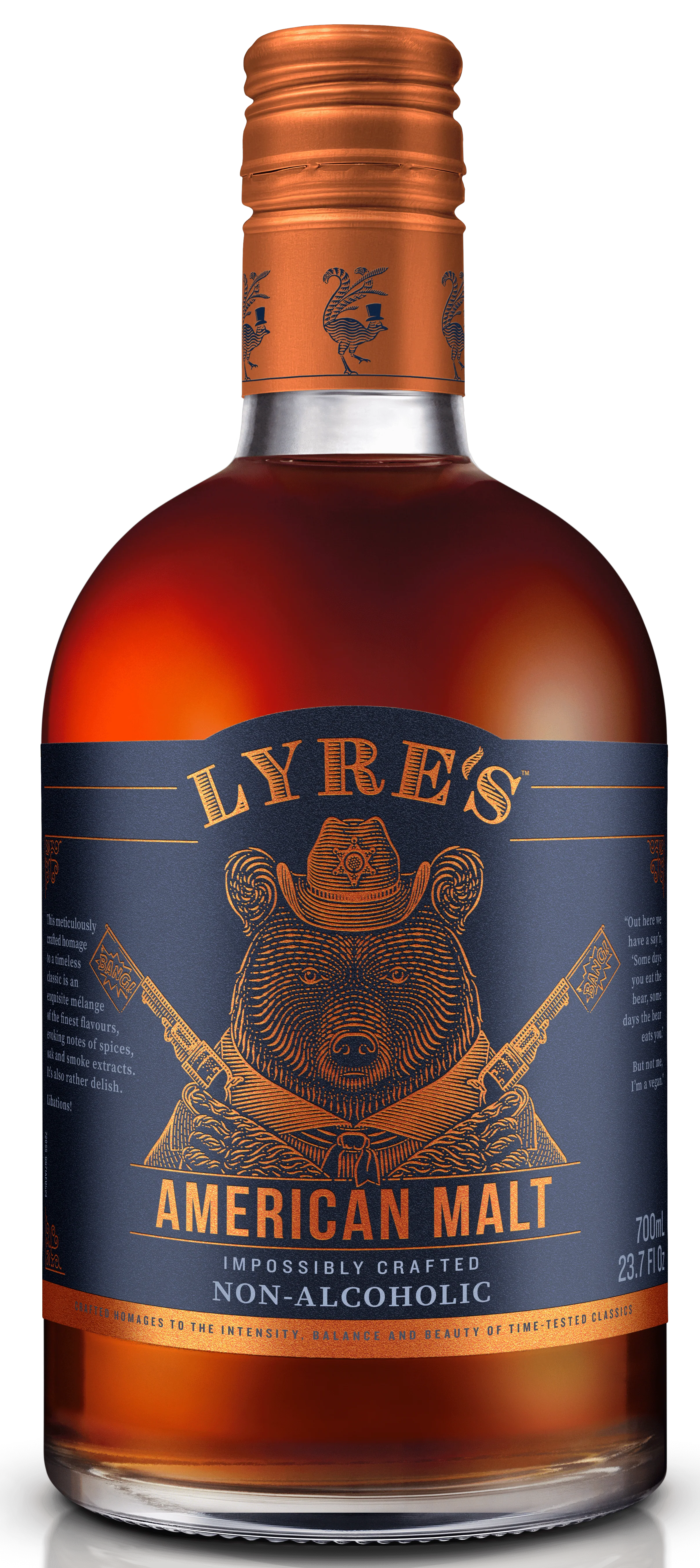 Lyre's Alcohol Free American Malt Whiskey Alternative 70cl