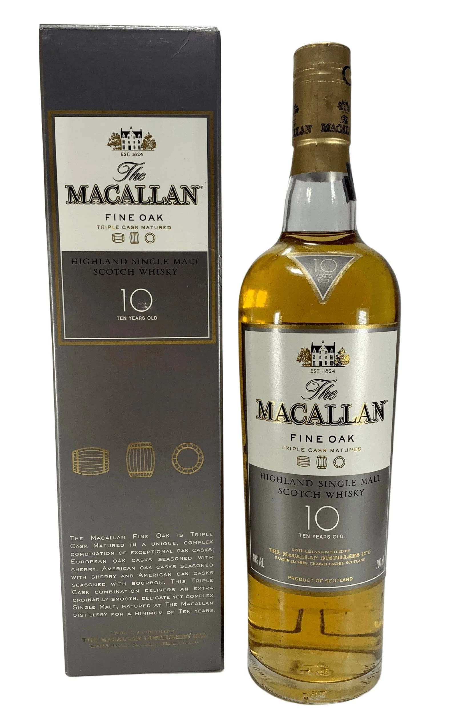 Macallan 10 Year Old Fine Oak Single Malt Scotch Whisky 70cl