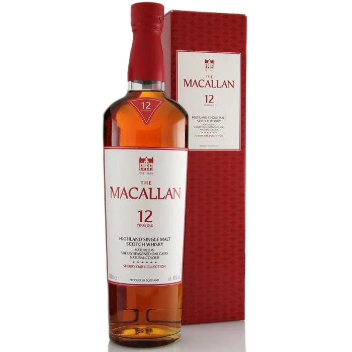 The Macallan 12 Year Old Sherry Oak Single Malt Scotch Whisky 70cl