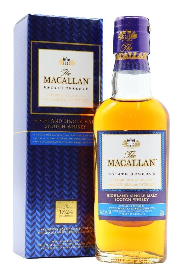 The Macallan Estate Reserve 1824 Collection Scotch Whisky Miniature 5cl