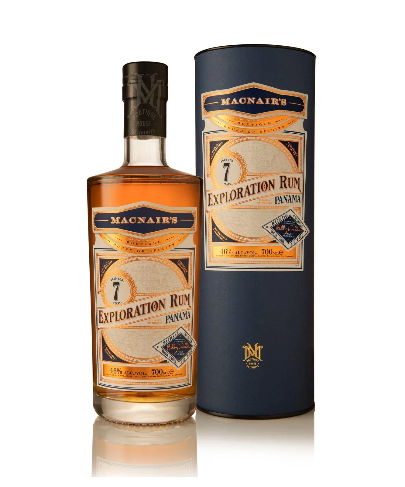 MacNair's Exploration Rum Panama 7 Year Old Non Peated 70cl