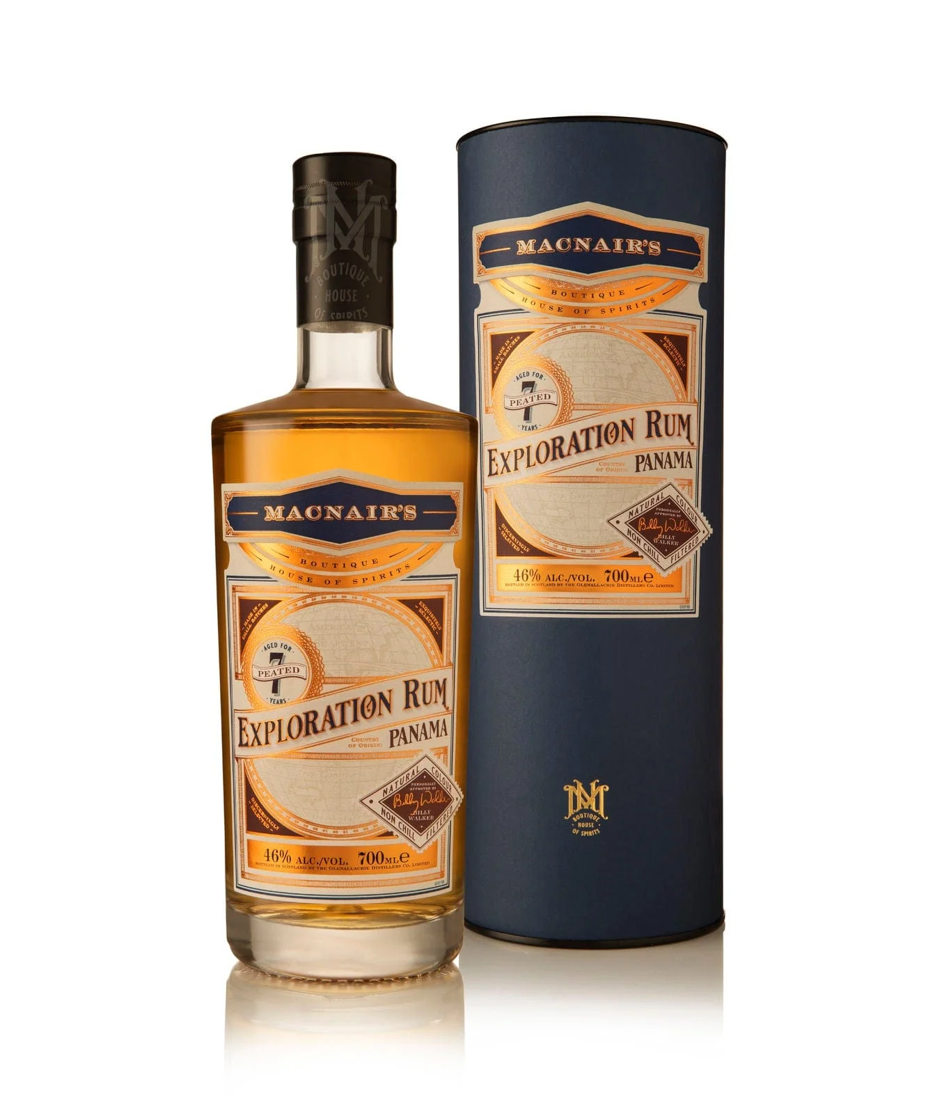 MacNair's Exploration Rum Panama 7 Year Old Peated 70cl