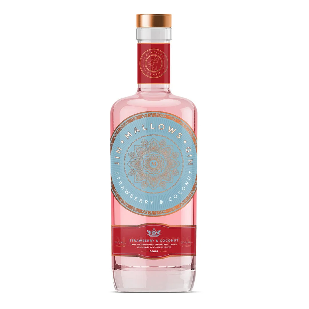 Mallows Strawberry & Coconut Gin 70cl