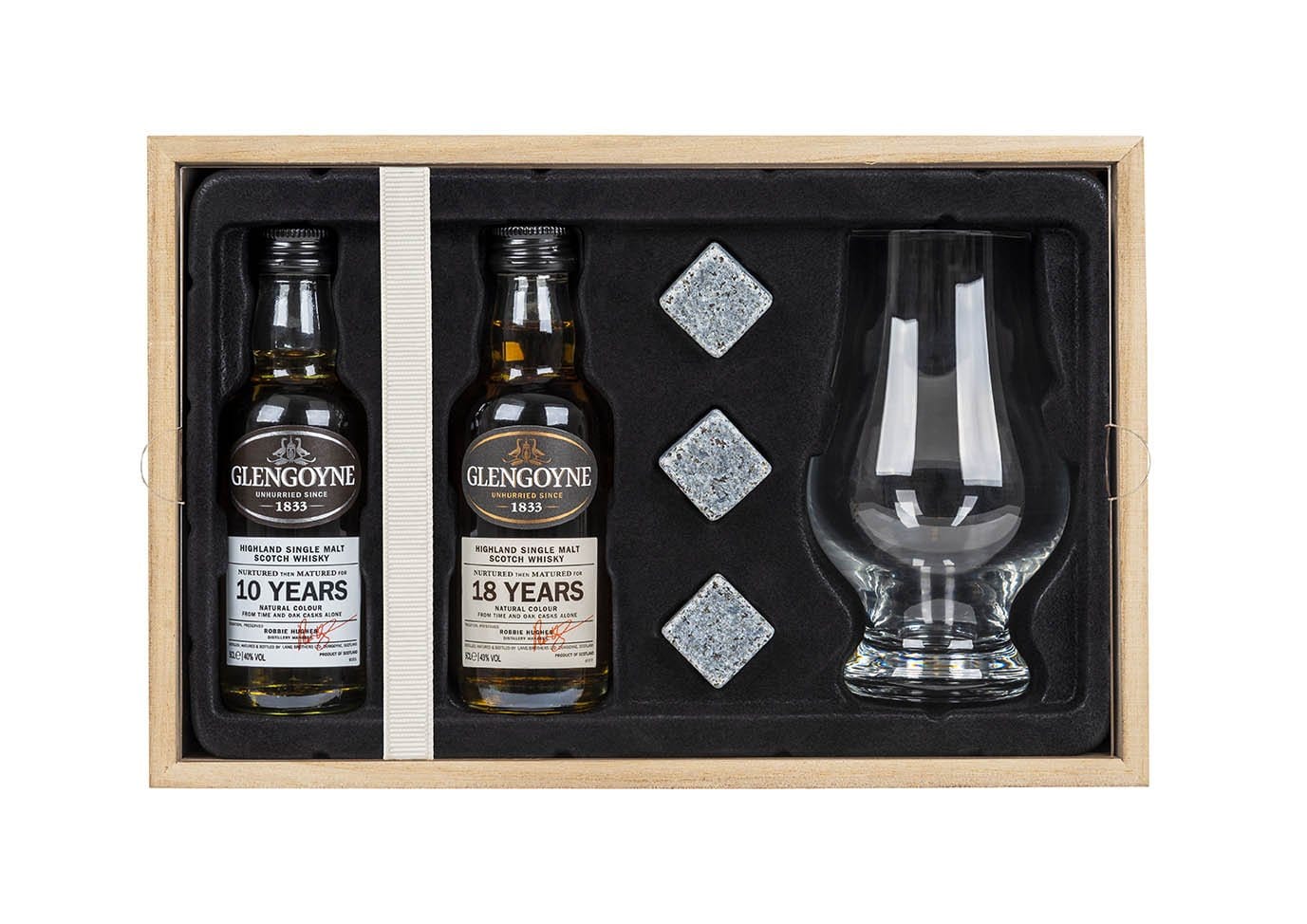 Glengoyne Whisky Tasting with Stones and Glass 2x5cl