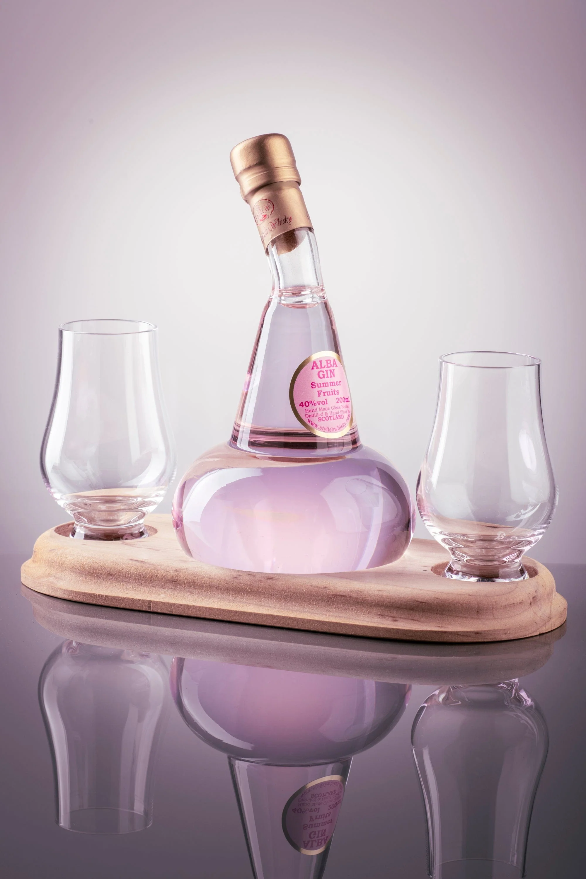 Mini Pot Still Gin Refillable Decanter & 2 Glasses 20cl