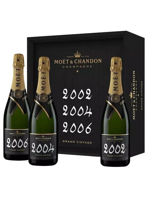 Moët & Chandon 2002 2004 2006 Grand Vintage Collection Vintage 75cl