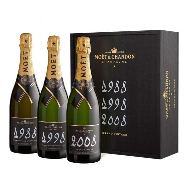 Moƫt & Chandon 1988 1998 2008 Grand Vintage Trilogy 75cl