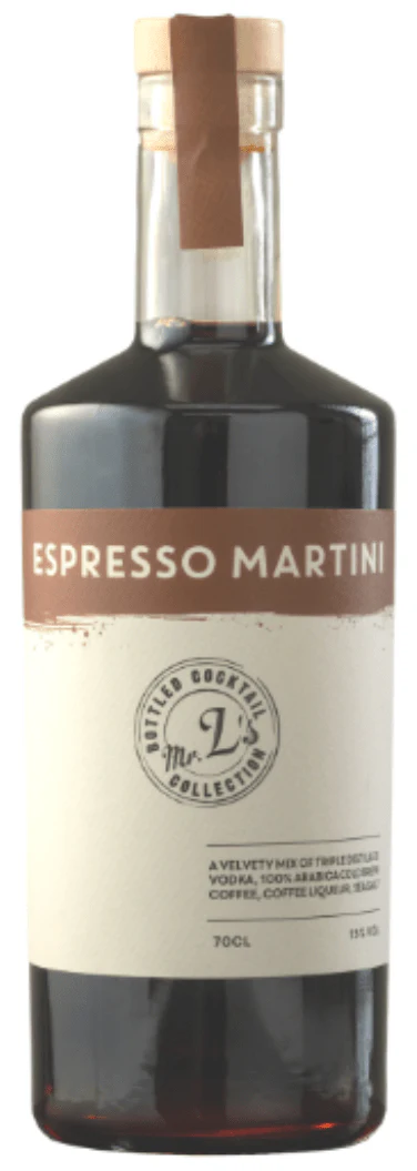Mr L's Espresso Martini Ready To Drink Cocktail 70cl
