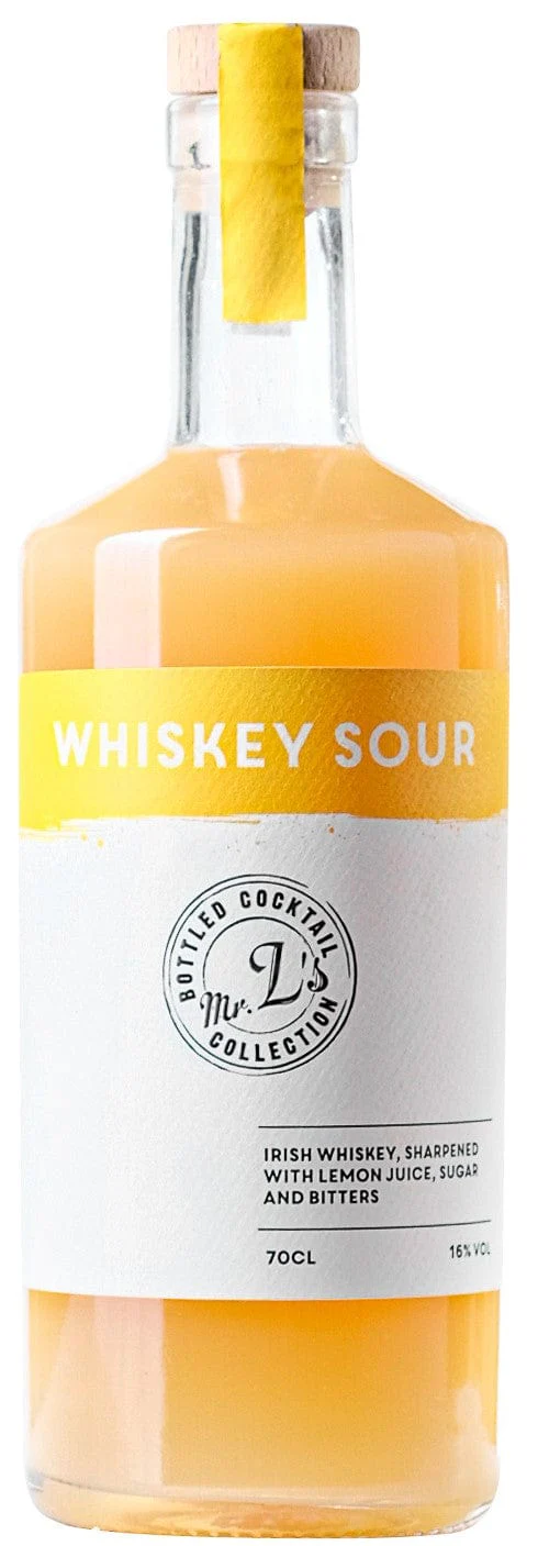 Mr L's Whiskey Sour Ready To Drink Cocktail 70cl