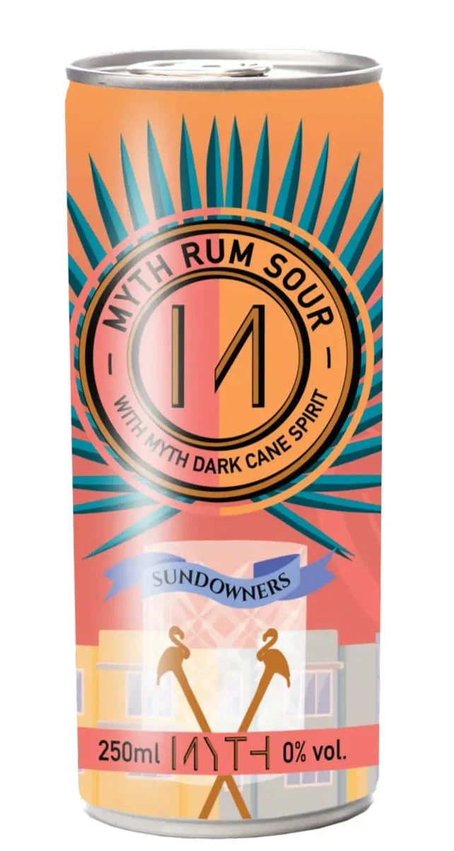 Myth Dark Rum Sour Ready To Drink Alcohol Free Cans 12x250ml