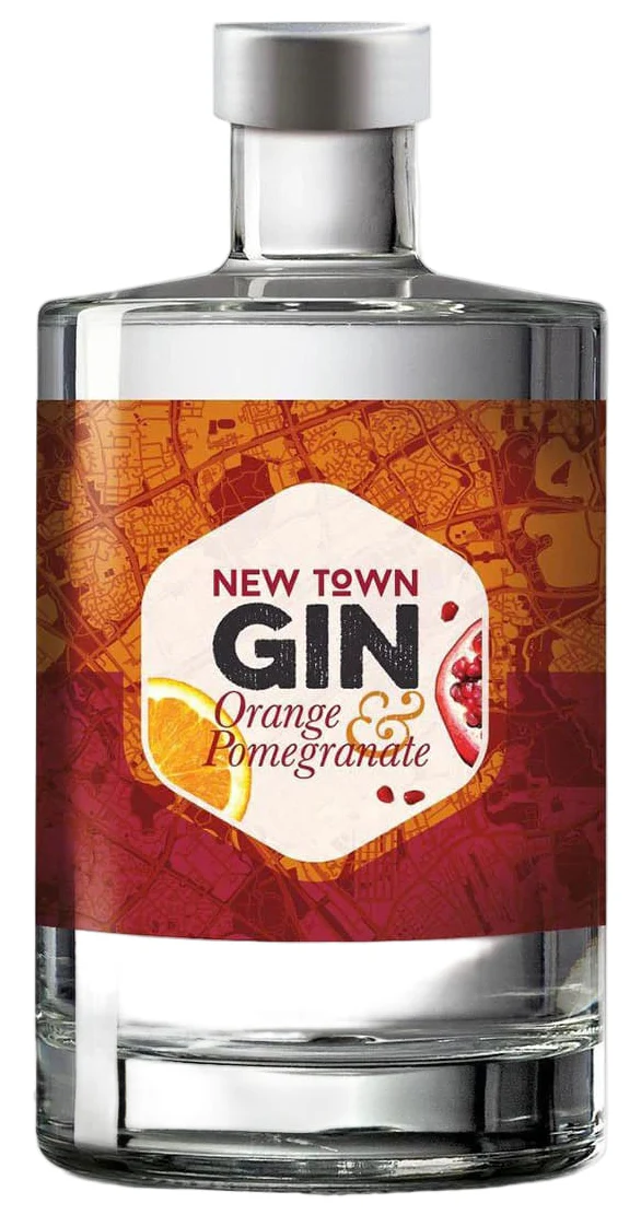 New Town Gin Orange & Pomegranate 50cl