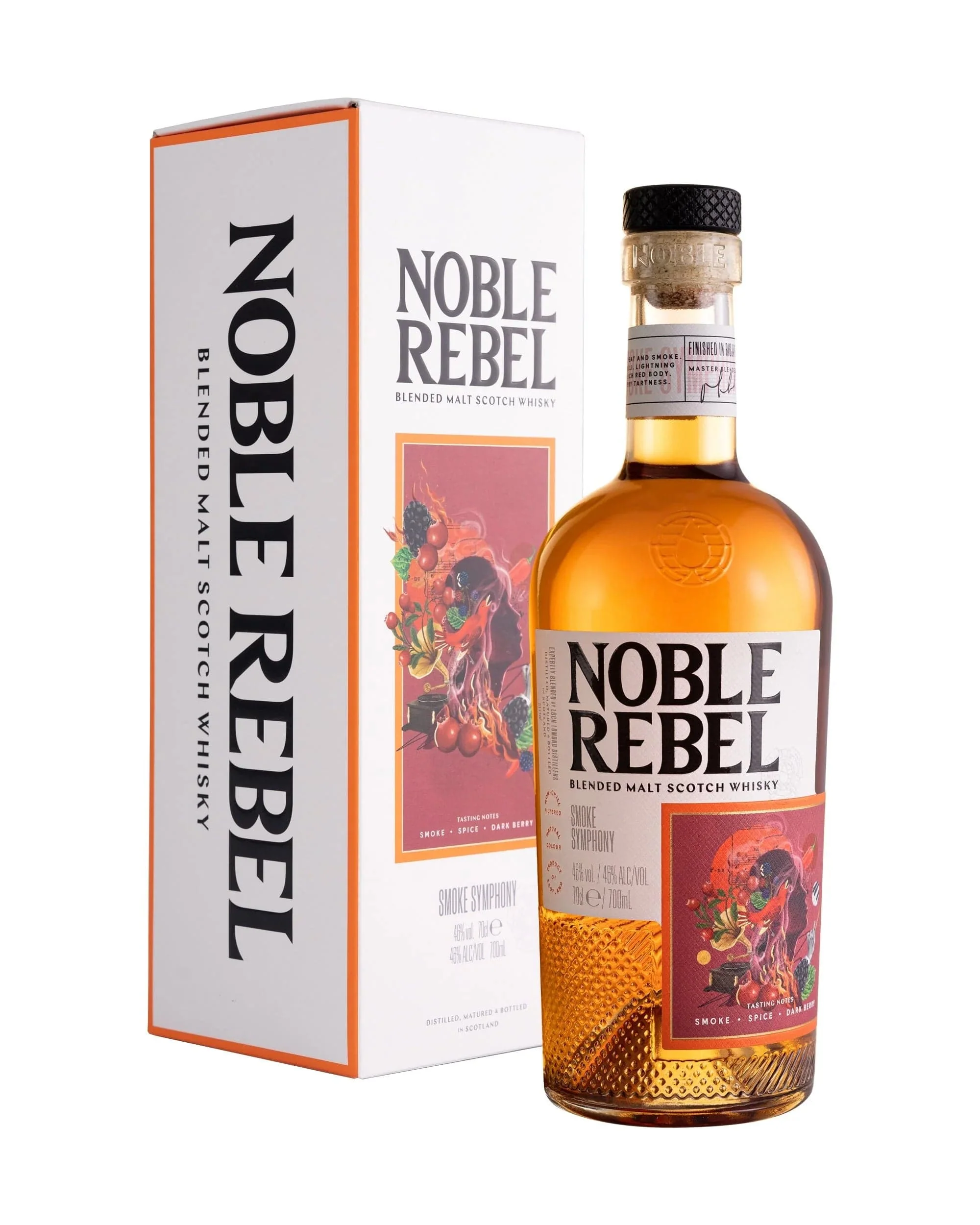 Noble Rebel Smoke Symphony Blended Malt Scotch Whisky 70cl