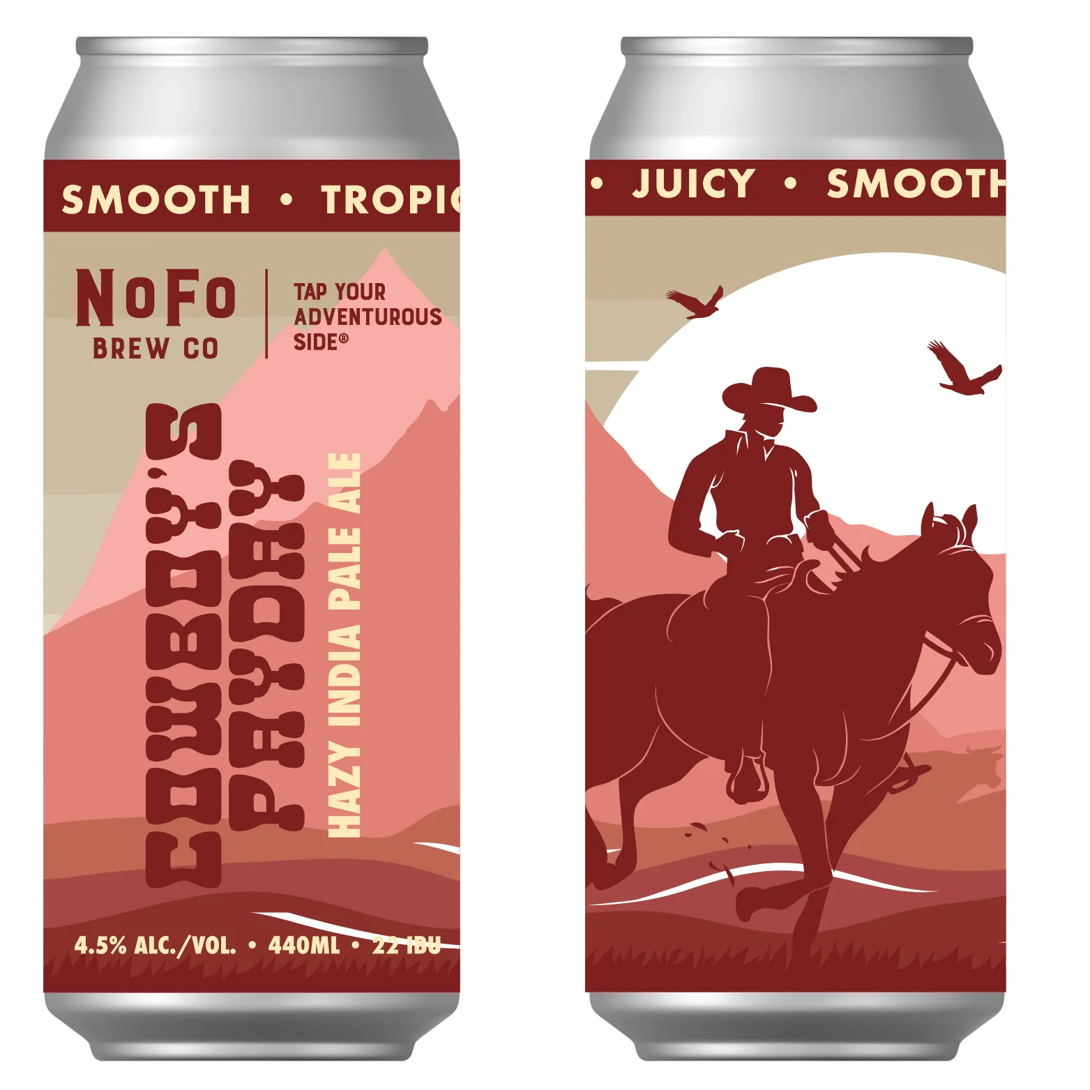 NoFo Brew Co Cowboy's Payday Hazy IPA Cans 4x440ml