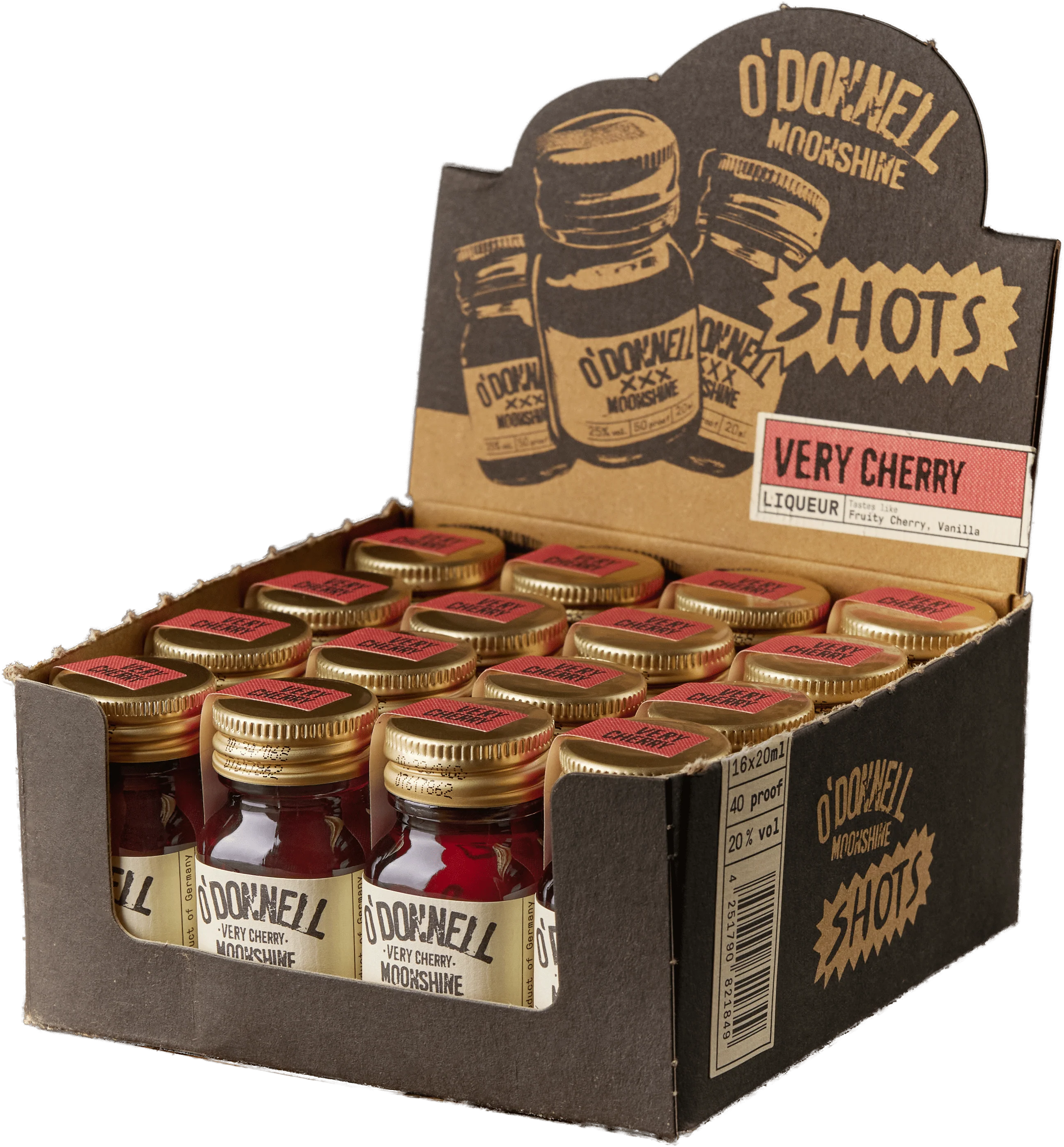 O'Donnell Moonshine 16er Very Cherry Micro Box 16x20ml