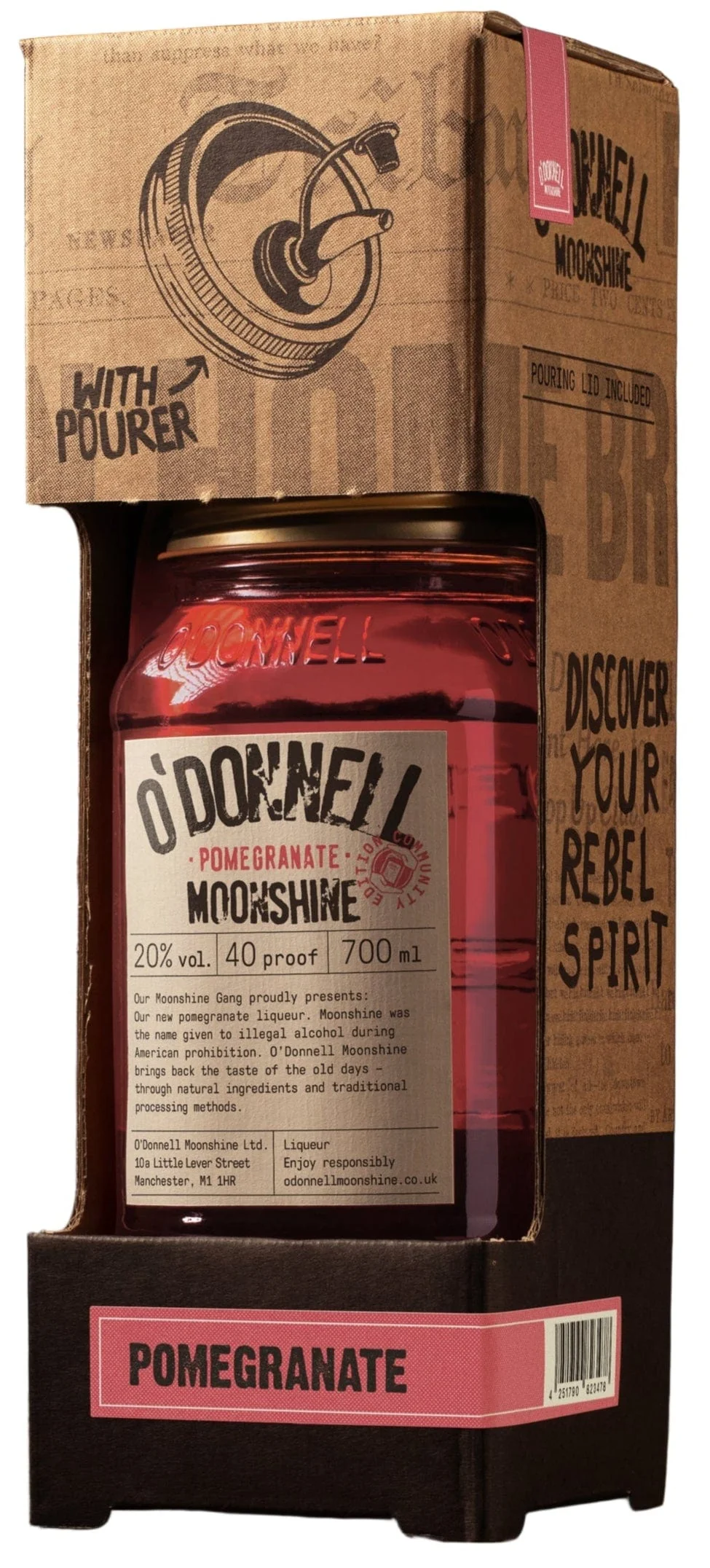 O'Donnell Moonshine Pomegranate Gift Box 70cl