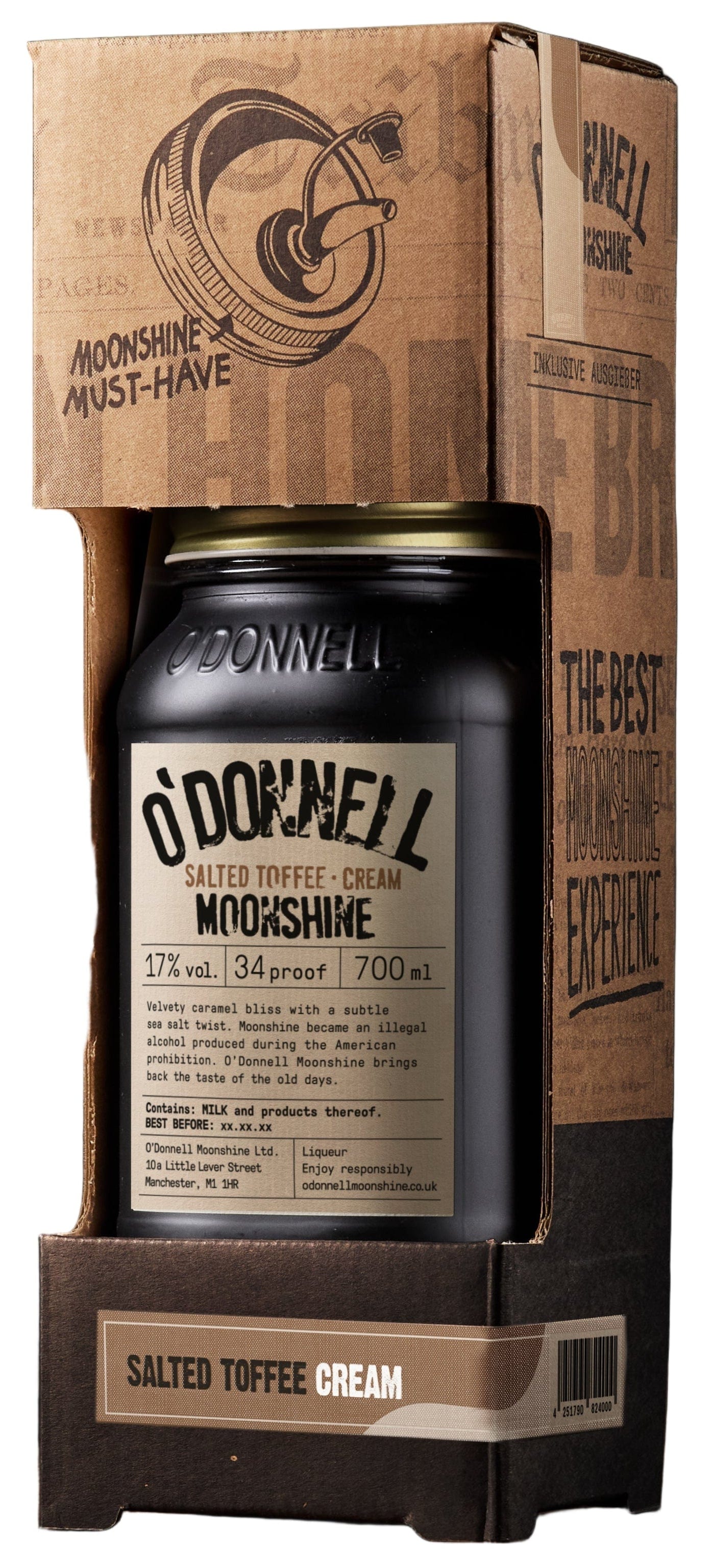 O'Donnell Moonshine Salted Toffee Cream Gift Box 70cl