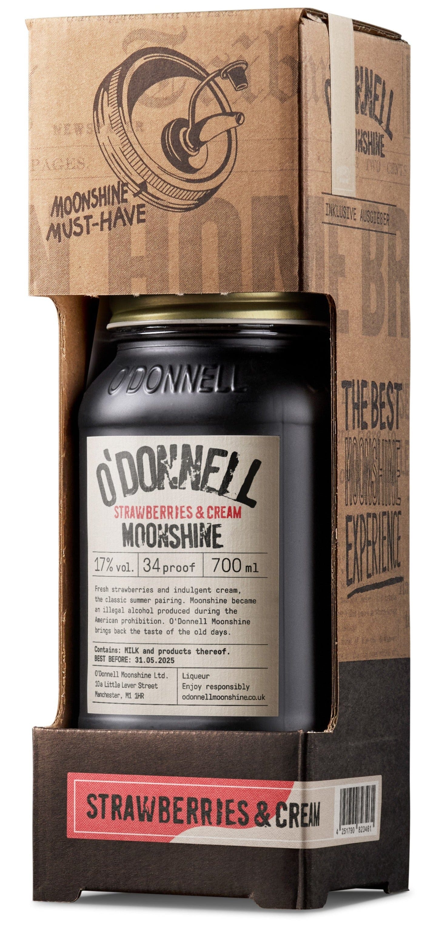 O'Donnell Moonshine Strawberries & Cream Gift Box 70cl