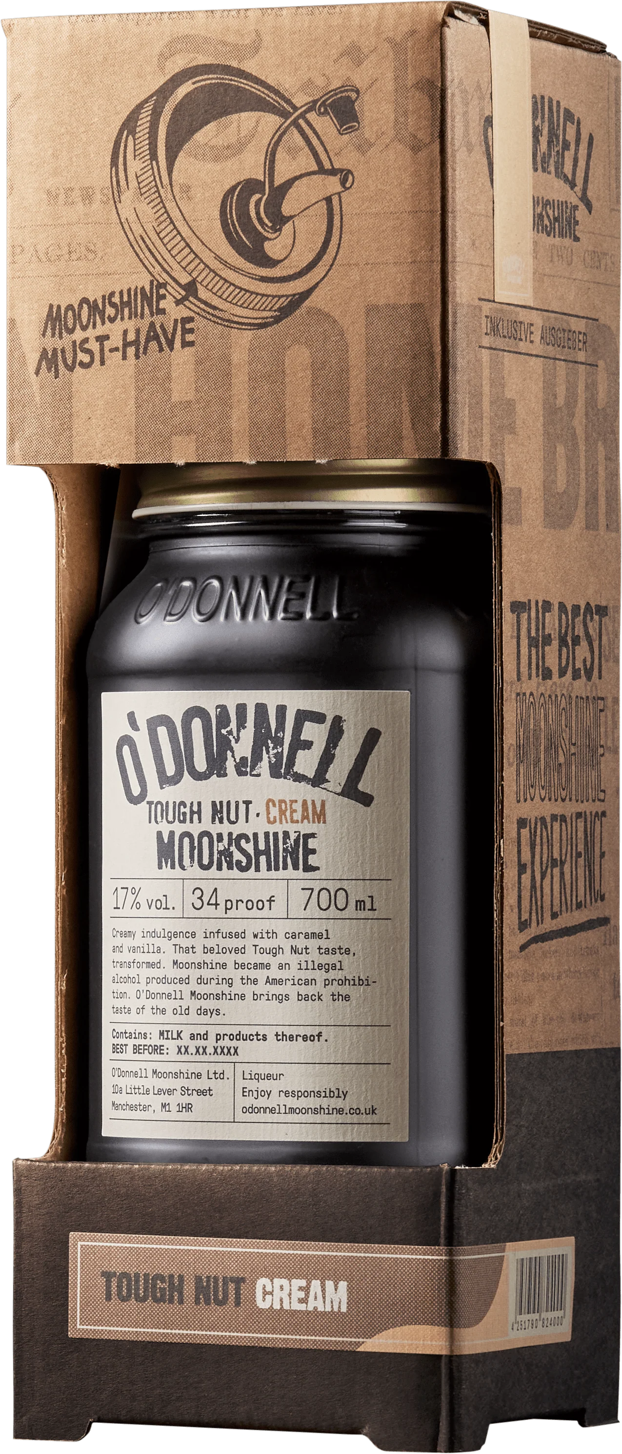 O'Donnell Moonshine Tough Nut Cream Gift Box 70cl