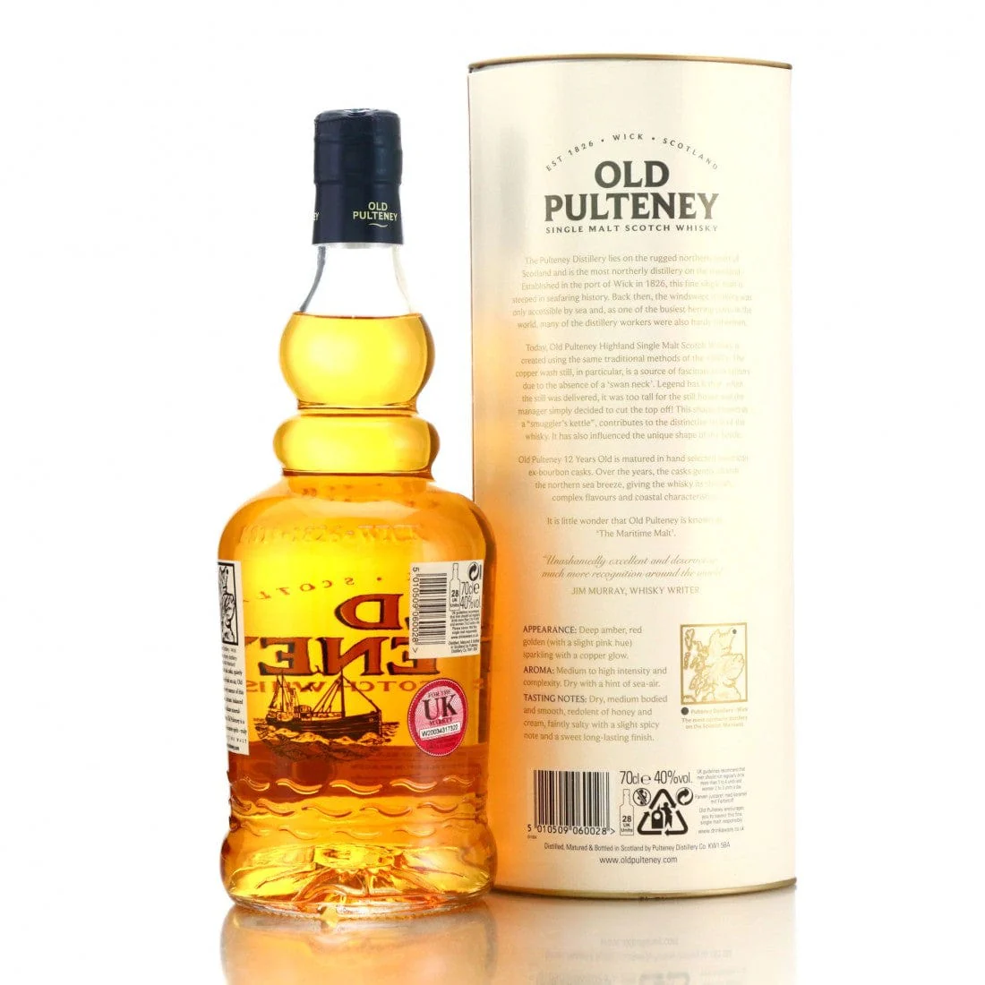 Old Pulteney 12 Year Old Single Malt Scotch Whisky Old Design 70cl - Image 2