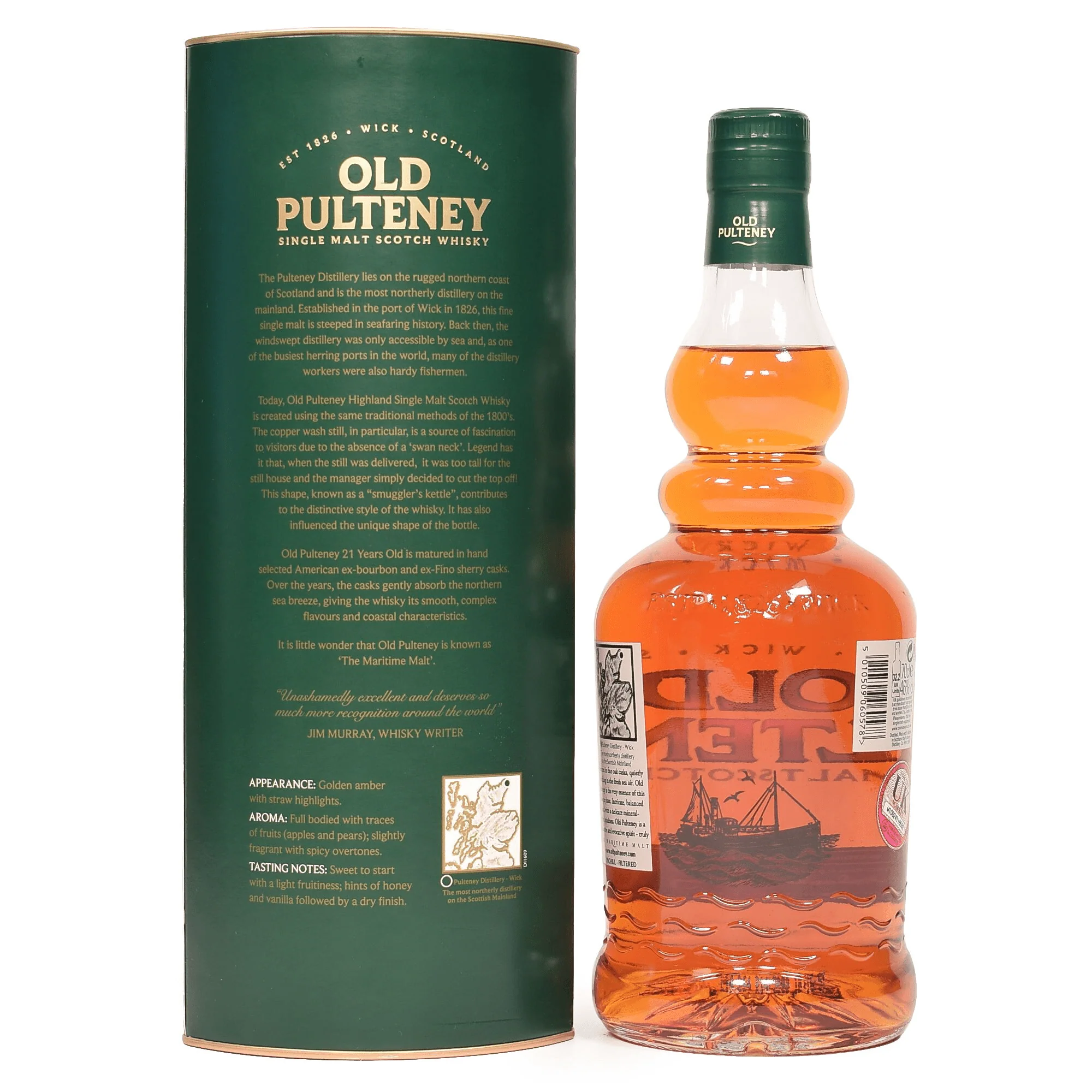 Old Pulteney 21 Year Old Single Malt Scotch Whisky 70cl - Image 2