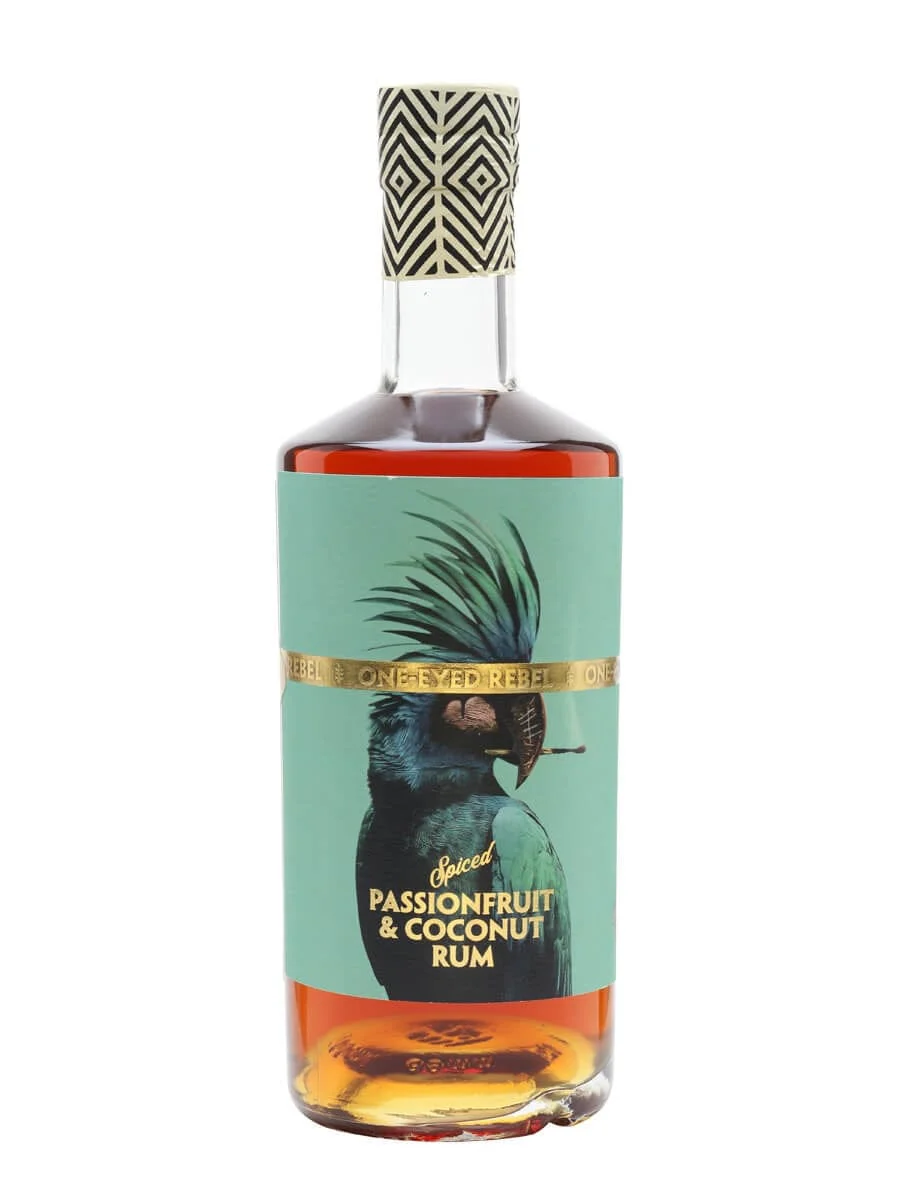 One-Eyed Rebel Spiced Passionfruit and Coconut Rum 70cl