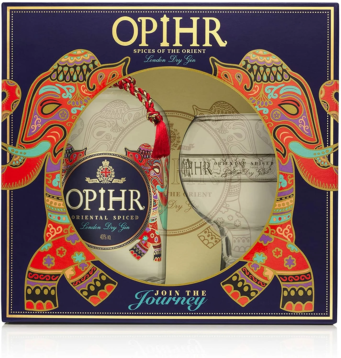 Opihr Oriental Spiced Gin 70cl Gift Pack with Globe Glass