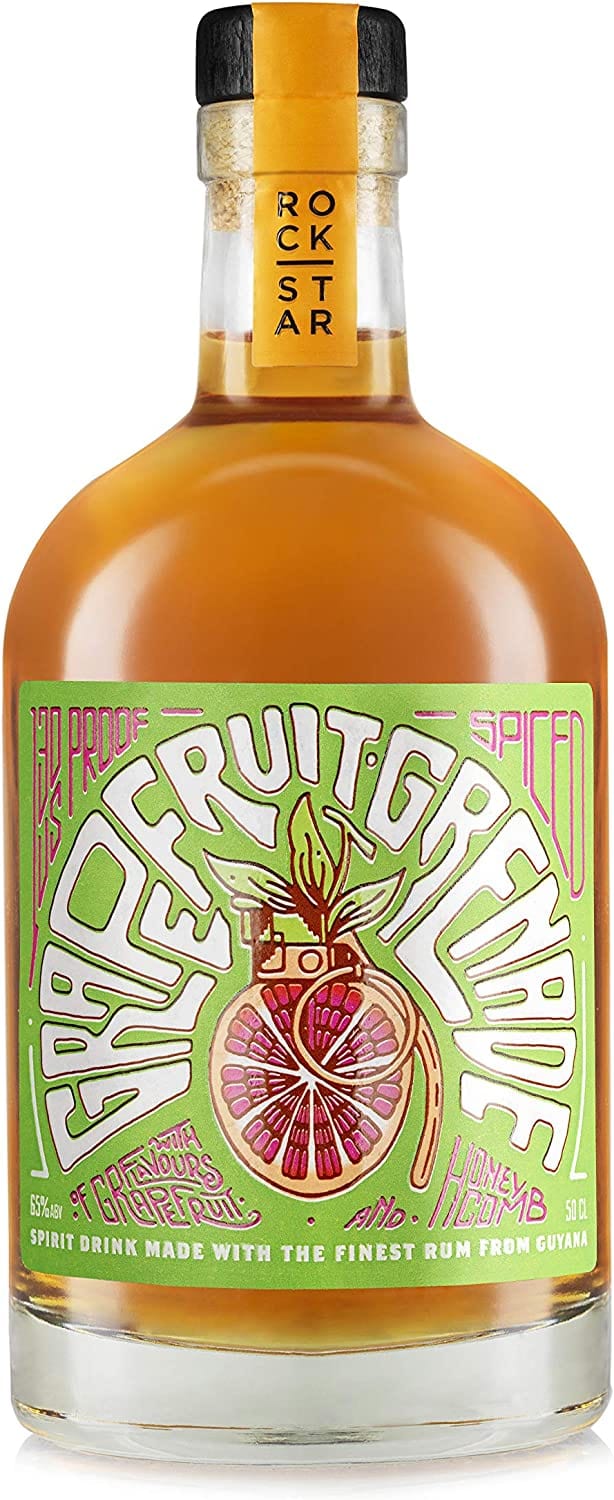 Rockstar Grapefruit Grenade Overproof Spiced Rum 50cl