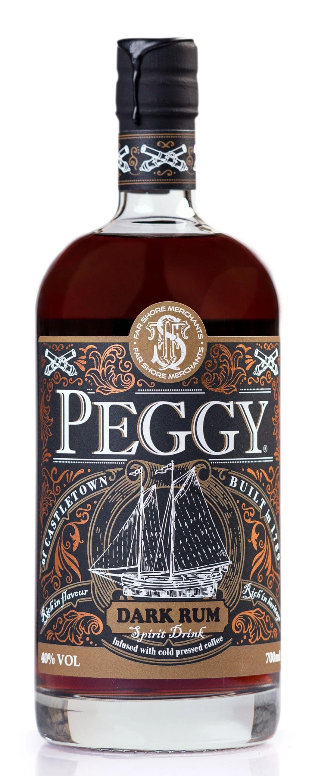 Peggy Dark Rum Blend 70cl - Image 2