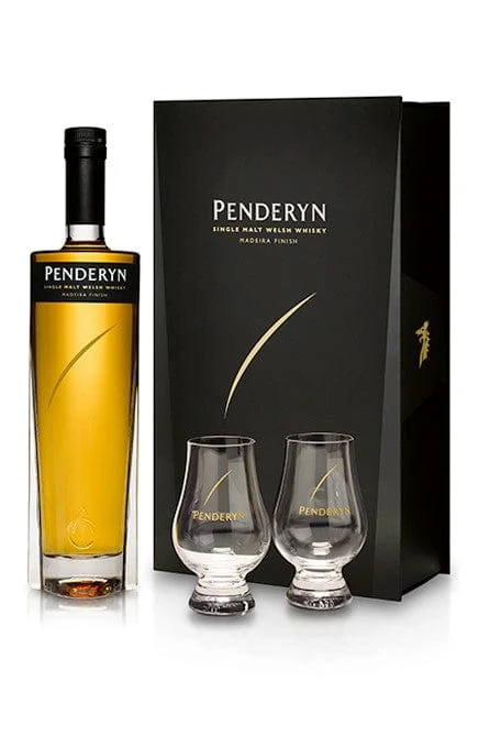 Penderyn Madeira Finish Single Malt & Glasses Gift Set 70cl