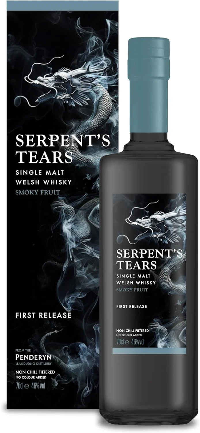 Penderyn Serpent's Tears Peated Single Malt Welsh Whisky 70cl