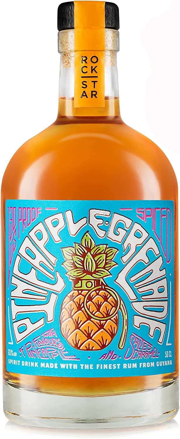 Rockstar Pineapple Grenade Overproof Spiced Rum 50cl