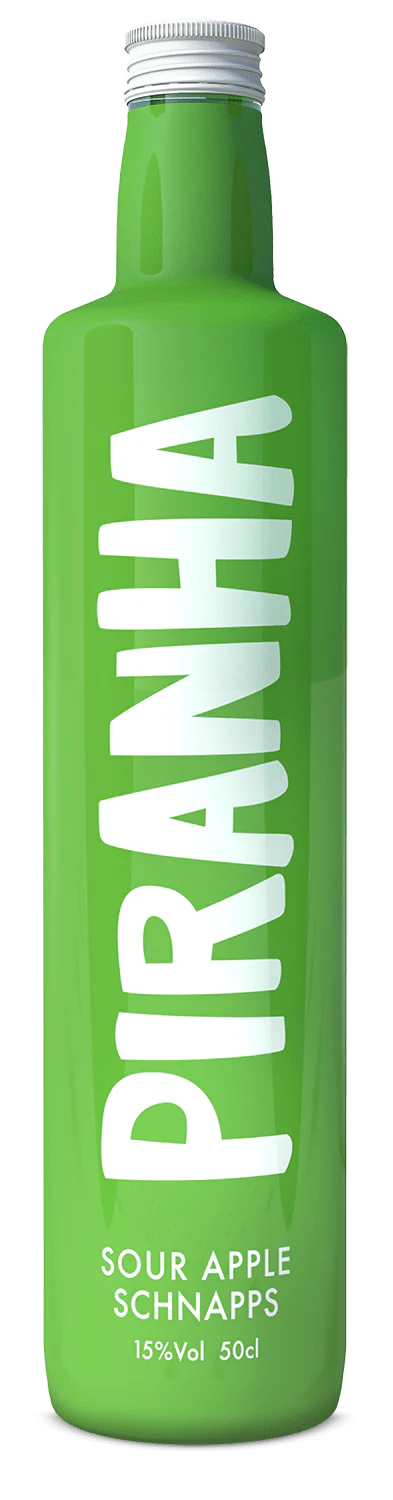 Piranha Sour Apple Schnapps 50cl