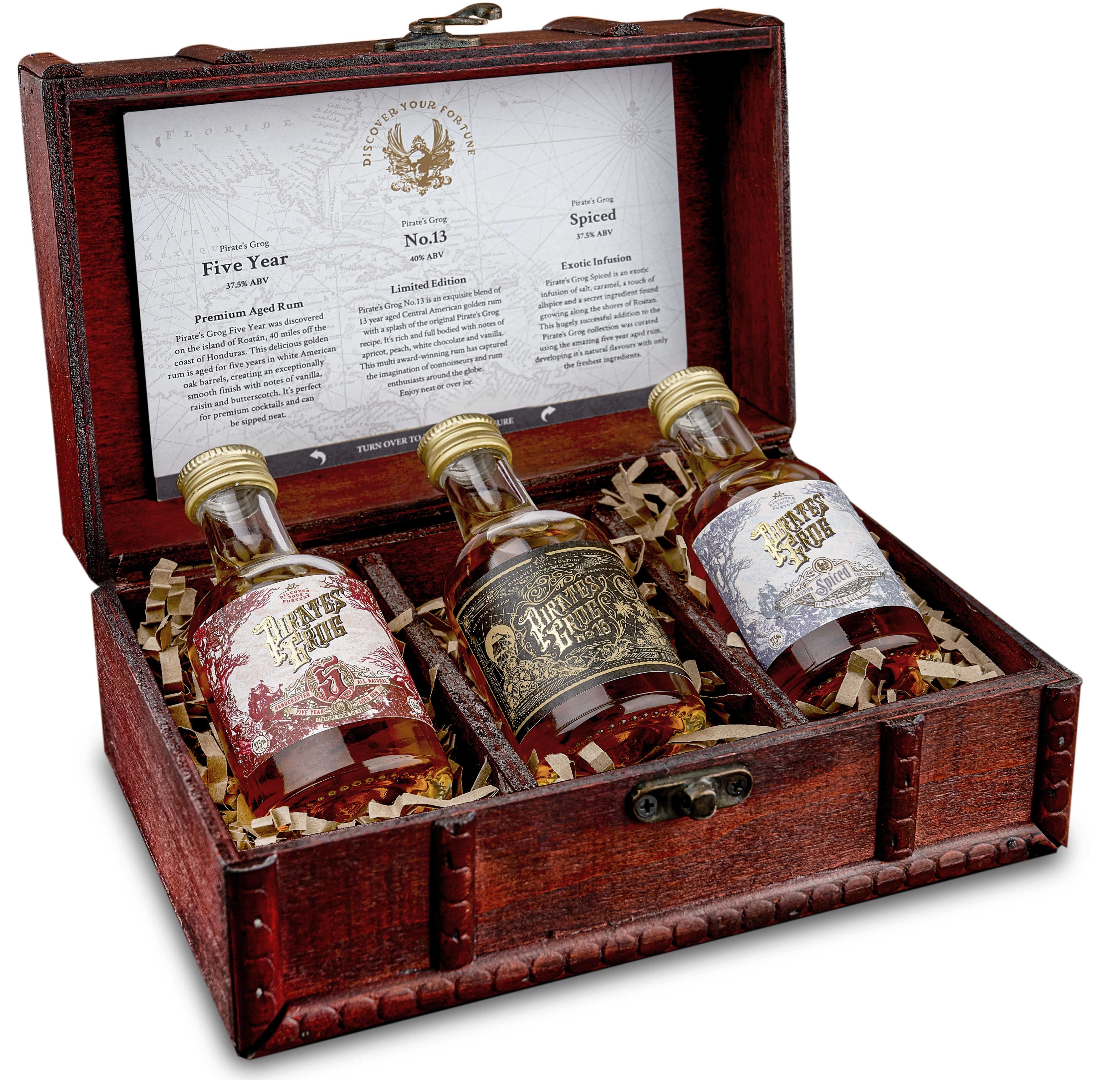 Pirate's Grog Rum Original Miniatures Gift Set 3x5cl