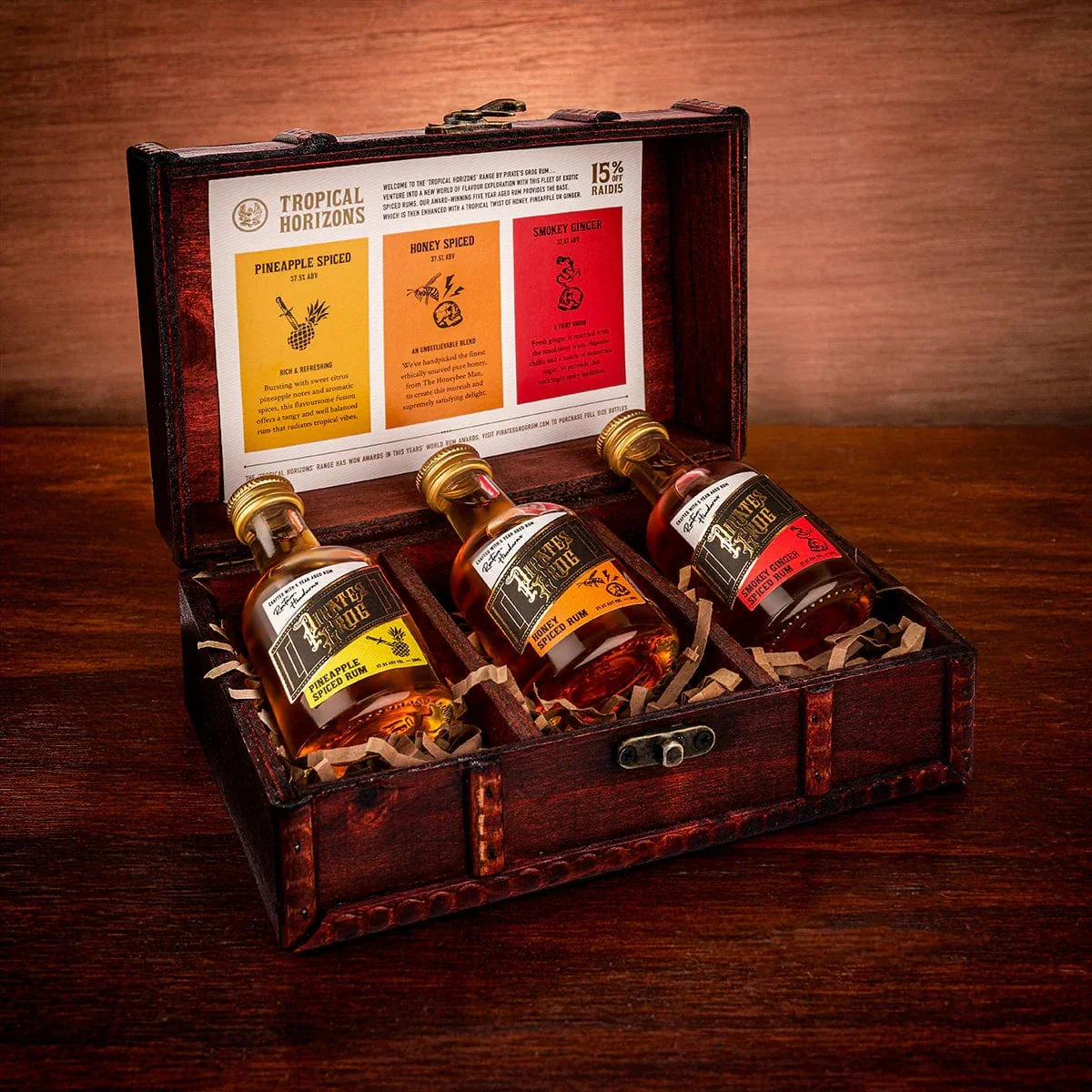 Pirate's Grog Rum Tropical Miniatures Gift Set 3x5cl - Image 2