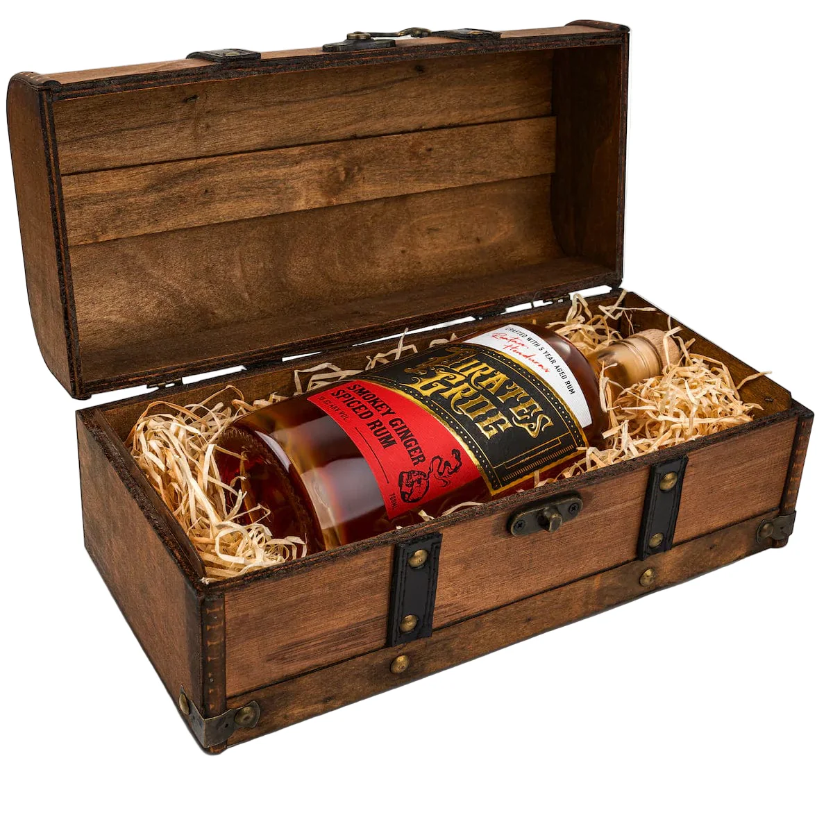 Pirate's Grog Smokey Ginger Rum Gift Chest 70cl
