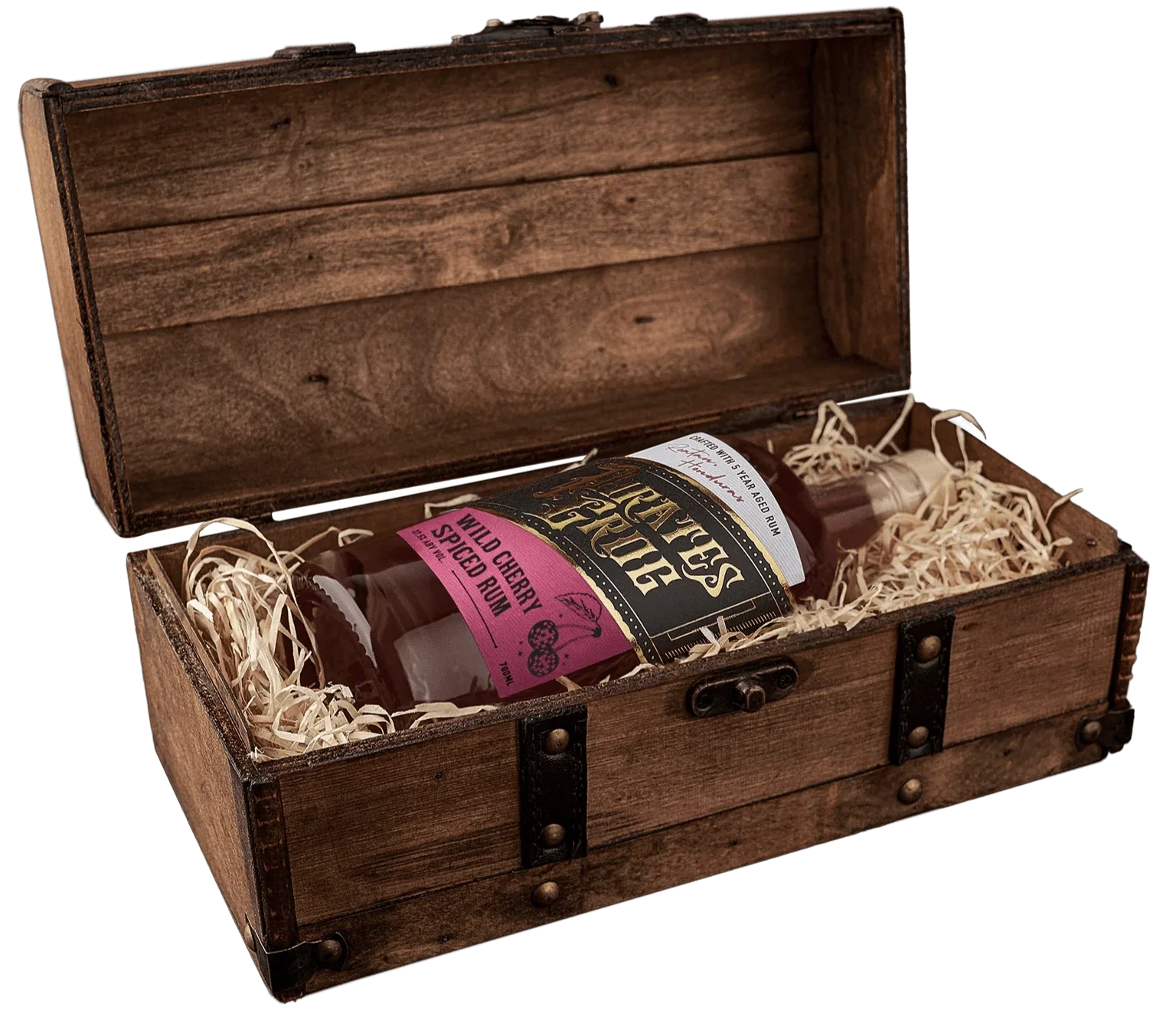 Pirate's Grog Wild Cherry Rum Gift Chest 70cl