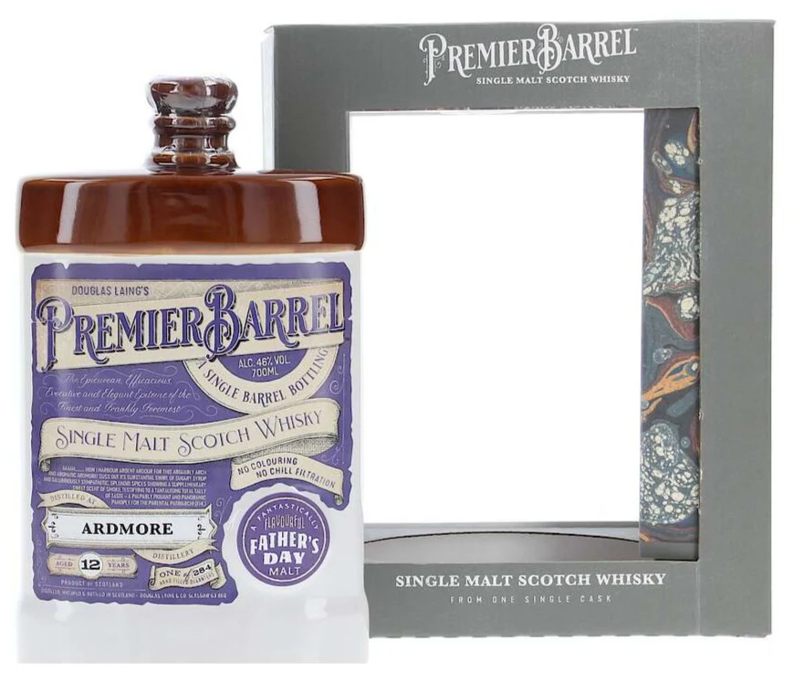 Ardmore 12 Year Old Father's Day Limited Edition Whisky 70cl (Douglas Laing - Premier Barrel)