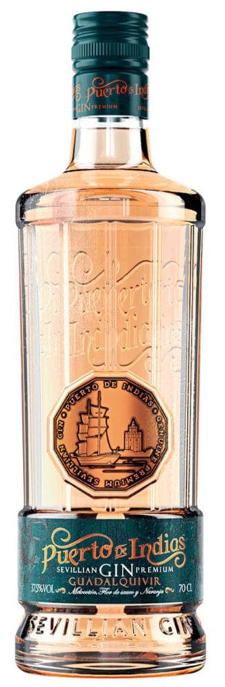 Puerto de Indias Spanish Peach & Orange Gin With Glass 70cl - Image 2