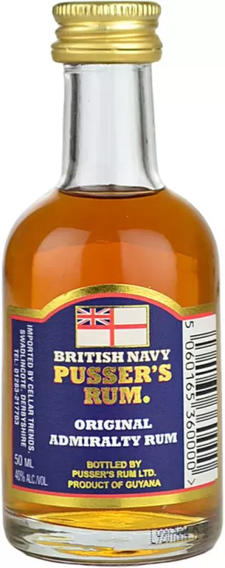 Pusser's Blue Label Rum Miniature 5cl