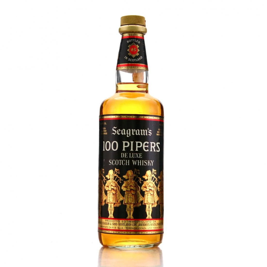 Seagram'S 100 Pipers 1970S 75cl