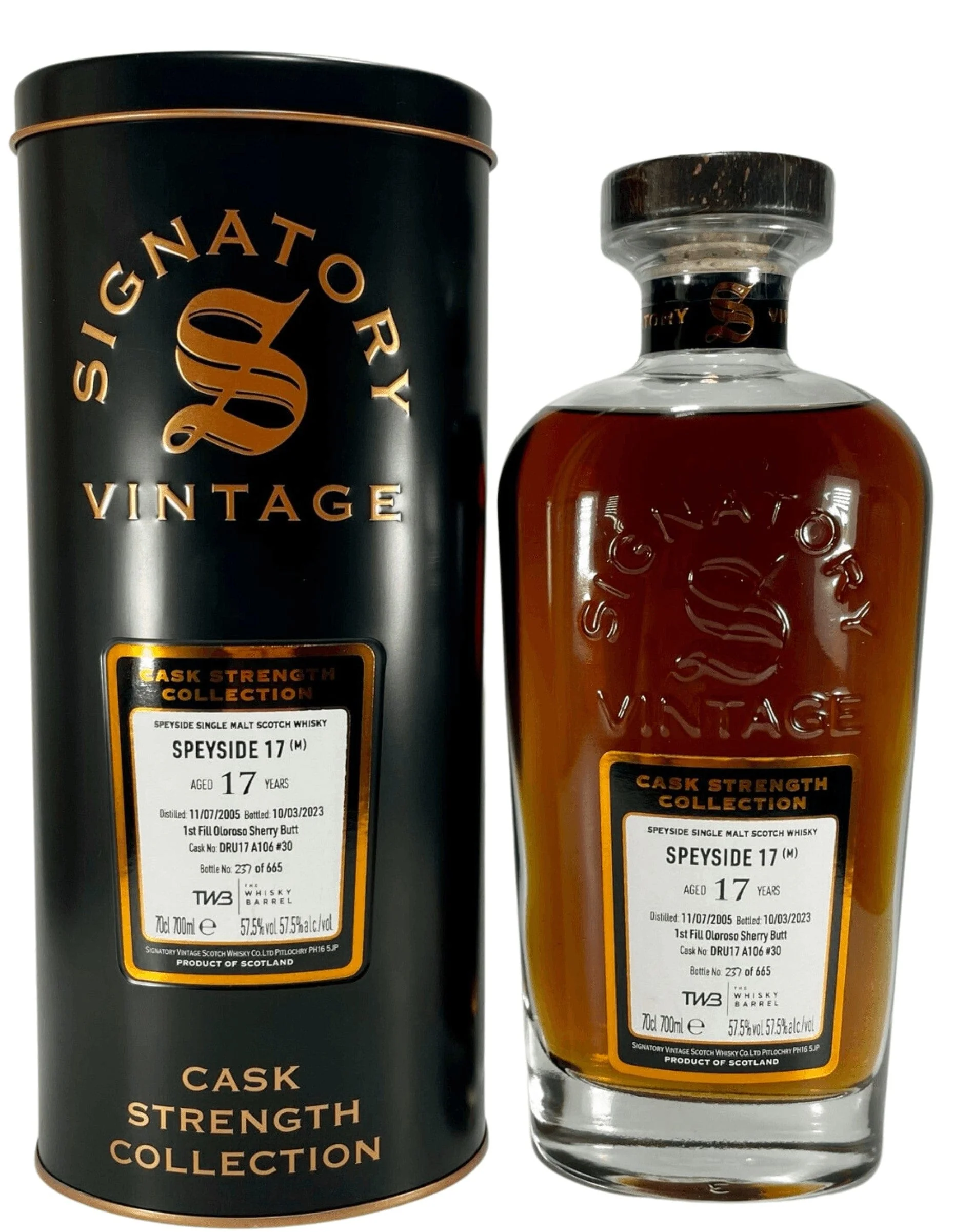Signatory Mystery 17 Year Old Cask 30 (Macallan) 70cl