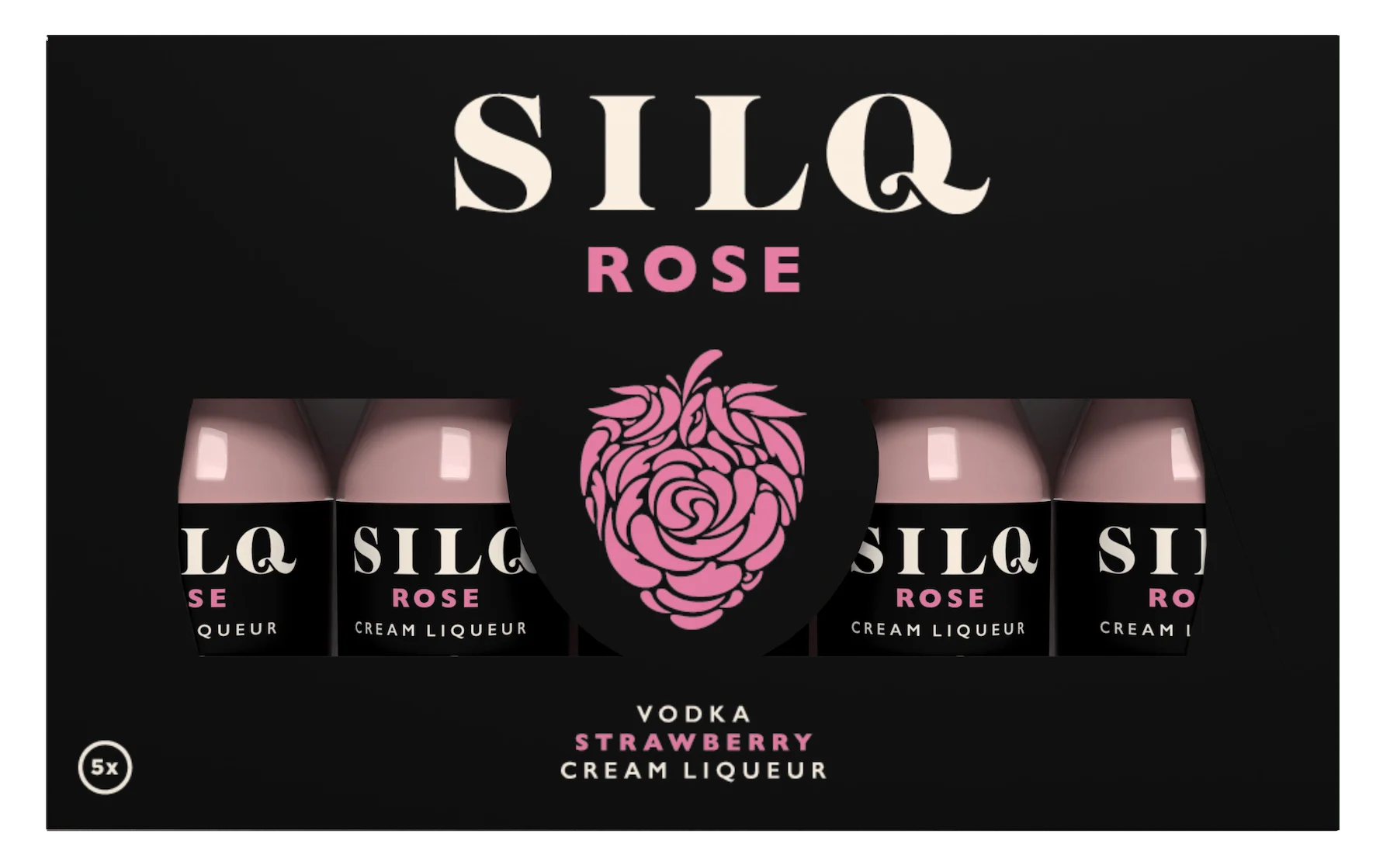 SILQ Rose Vodka Cream Liqueur 5x2cl - Image 2